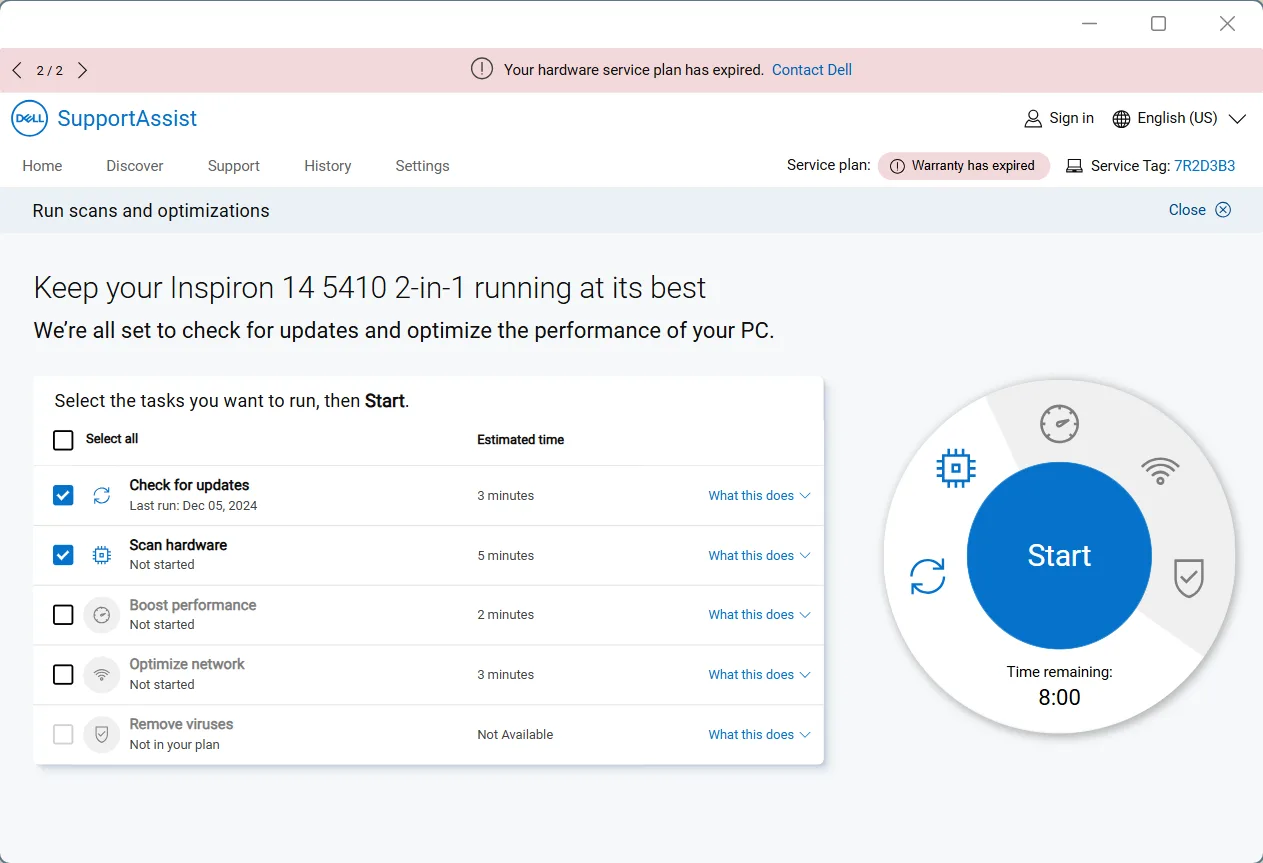 Dell SupportAssist for driver updates