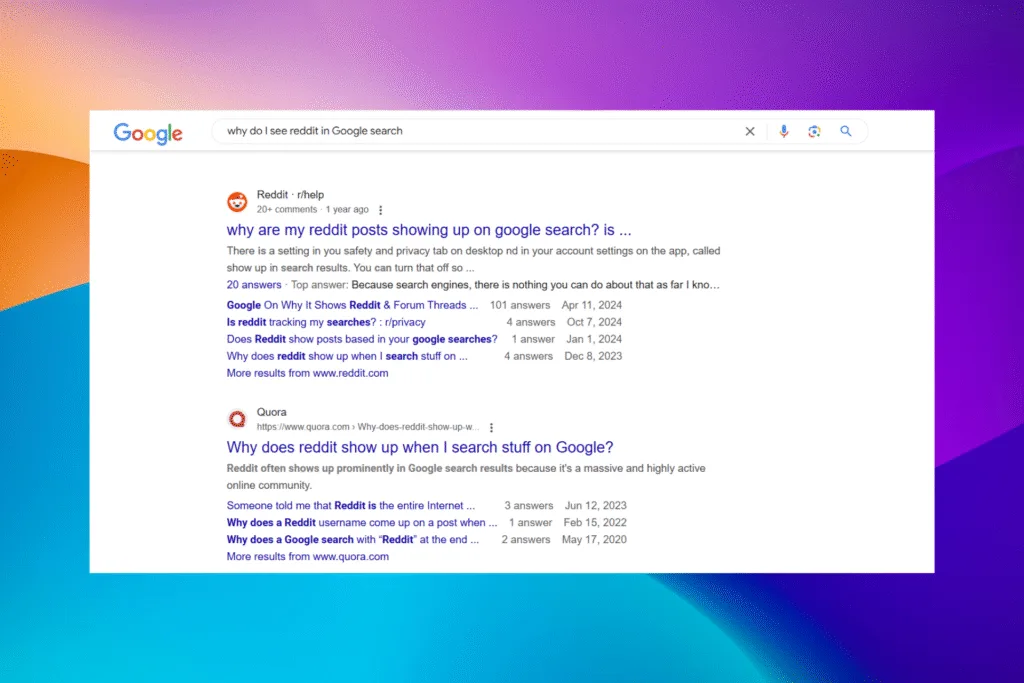 remove Reddit from Google Search