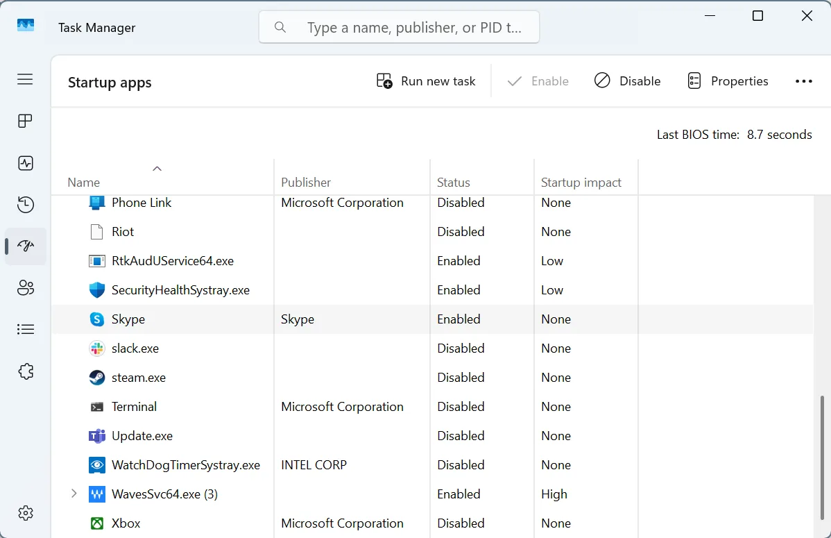 disabling startup apps to fix windows PC overheating