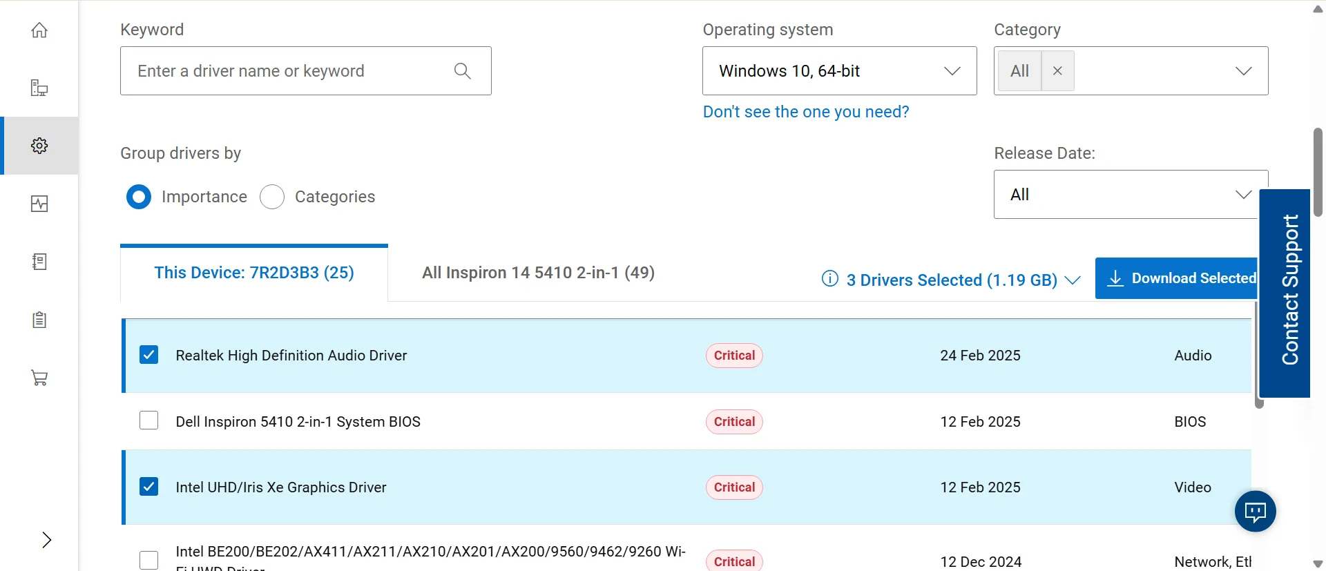 dell website drivers