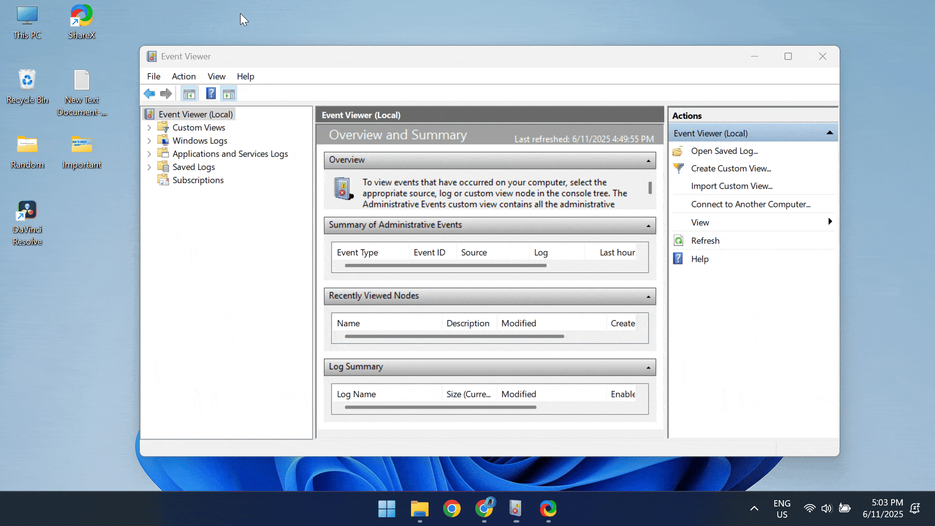 view check disk logs in event viewer