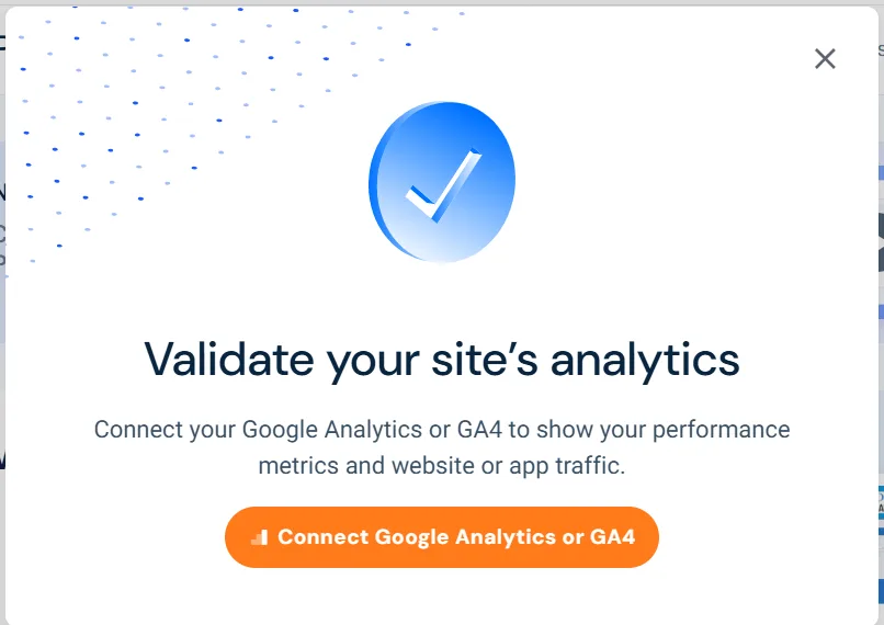 connect Google Analytics to Similarweb to fix similarweb shows 0 visitors