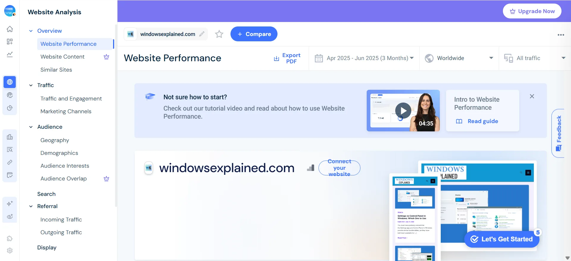 connect your website