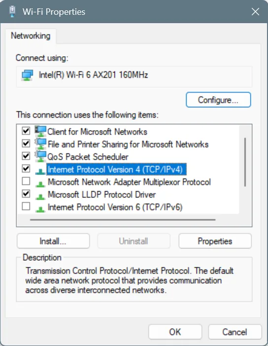 ipv4 properties