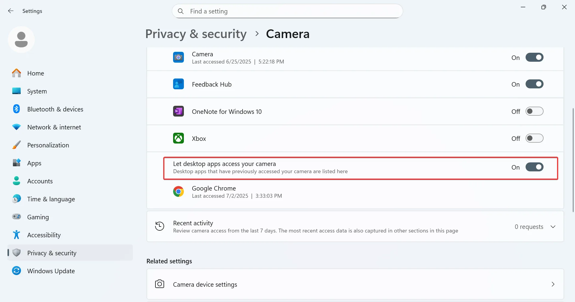 block camera access desktop apps