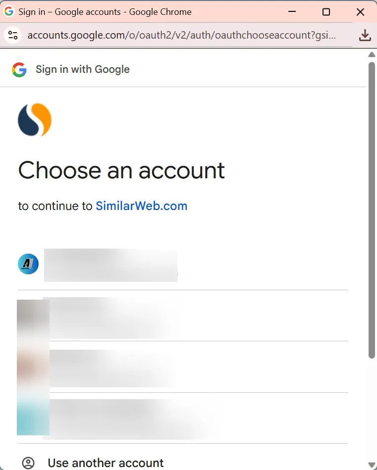 select account