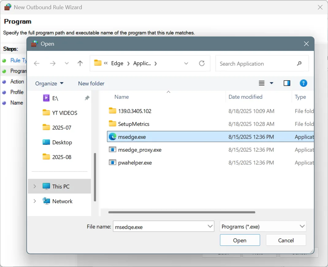browse program