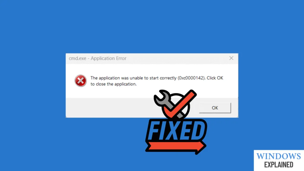 0xc0000142 application error windows
